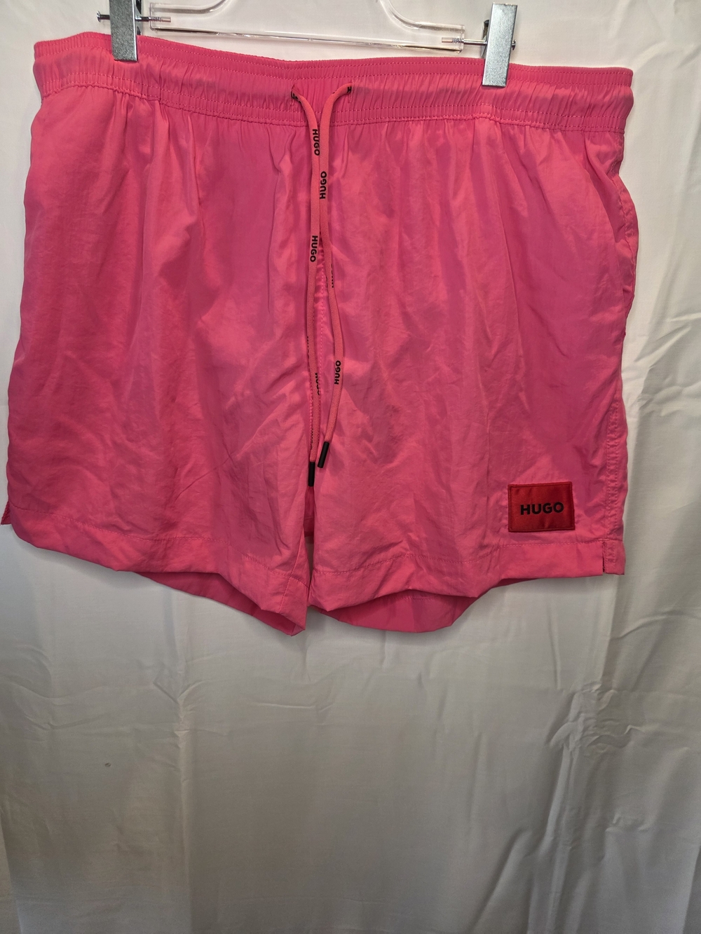 Hugo Boss Hot Pink Athletic Drawstring Shorts